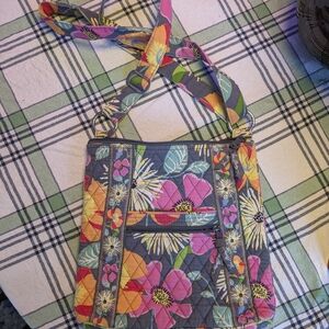 Vera Bradley Jazzy Blooms Quilted Hipster Crossbody Bag